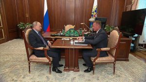 Владимир Путин и врио губернатора Курской области обсудили реализацию национальных проектов