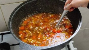 Суп "ВАЖУ" очень вкусное и ароматное блюдо с овощами. Все хором просят добавку!