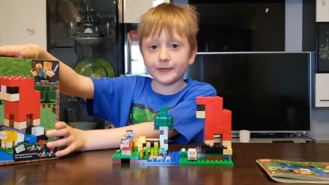 Собираем и играем в МАЙНкрАФТ_ЛЕГО_Шахта крипера и Шерстяная ферма смотреть онлайн