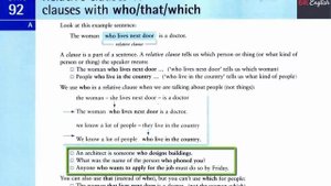 Unit 92. Relative Clauses: Придаточные предложения с who, that, which (урок 1)
