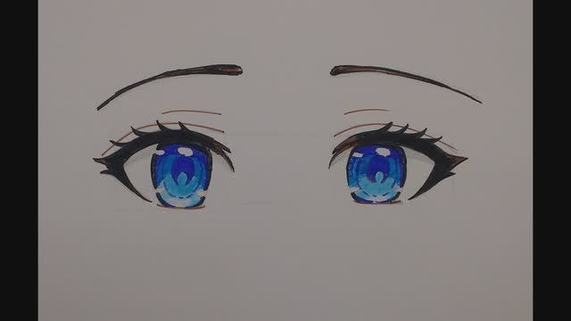 Как нарисовать аниме глаза // красивые глаза // аниме глаза