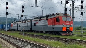 3ЭС5К-706 прибывает на ст. Слюдянка 2