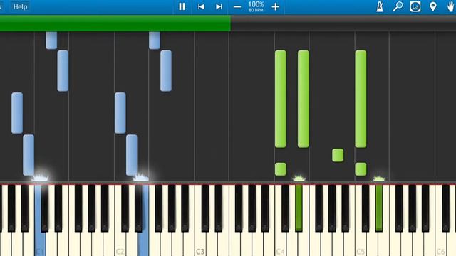 🎹Blue Moon - Richard Rodgers and Lorenz Hart (Piano Tutorial Synthesia)❤️♫ смотреть онлайн
