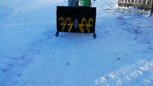 Отдых на даче зимой Жарим картошечку с домашней тушёнкой. Модернизация снегоуборщика HUTER SGC 4000