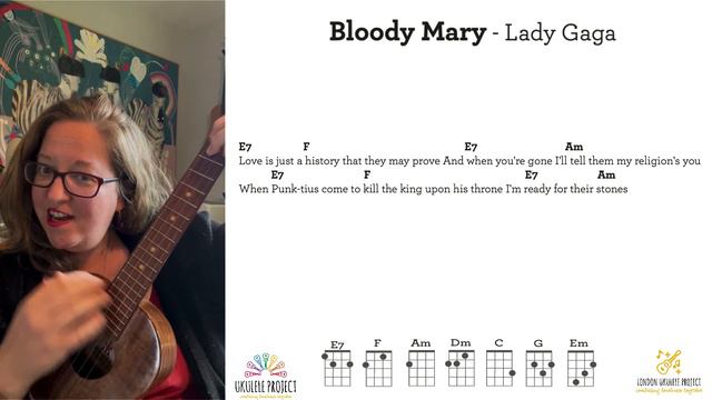 Bloody Mary - Lady Gaga #ukuleleplayalong смотреть онлайн