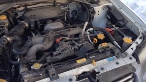 Зимний стук двигателя Subaru EJ203