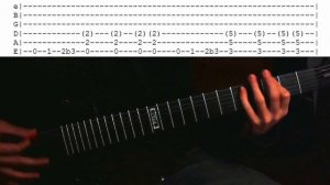How to play Harvester Of Sorrow Riffs w/Tabs! - Metallica
