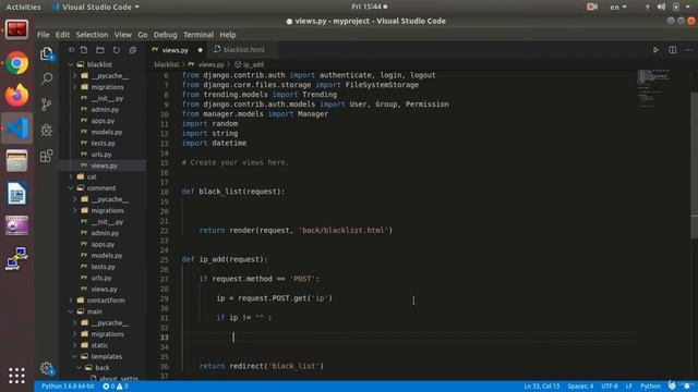 Add Ip | Python and Django
