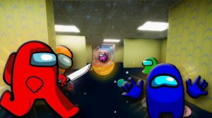 Две игры в одном видео ▶️Among Us и Backrooms