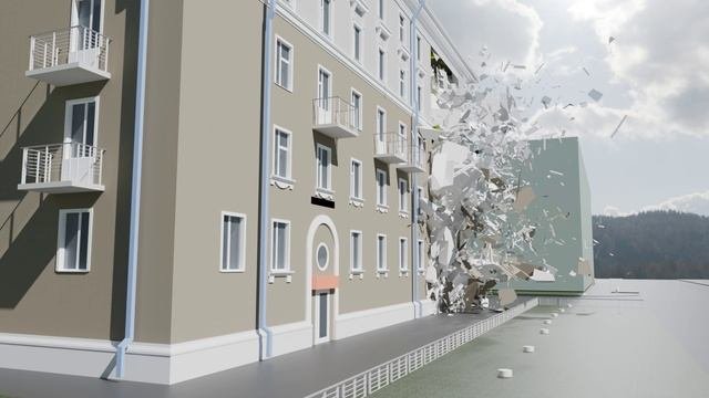 обрушение здания