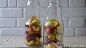 Компот ассорти из яблок, сливы и вишни на зиму без стерилизации