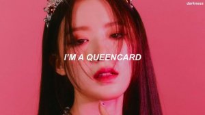 (여자)아이들((G)I-DLE) - '퀸카 (Queencard)' Easy Lyrics