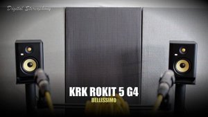 KRK Rokit 8 RP8G4  vs  KRK Rokit 5 RP5G4  ||  Sound & Frequency Response Comparison