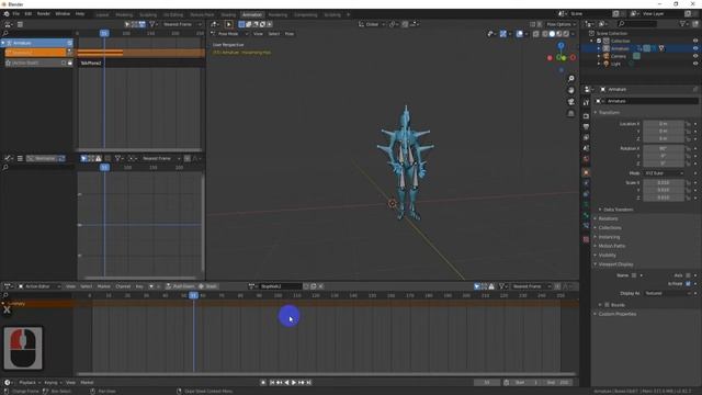 Анимация с помощью Mixamo. Mixamo в Blender 2.8. Часть 1.