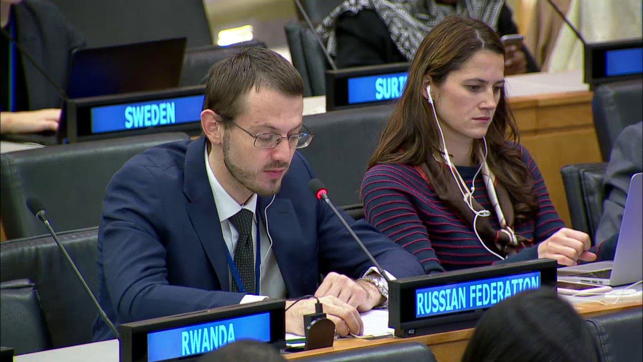 Mr. Konstantinopolskiy on "Information and communications technologies for sustainable development"