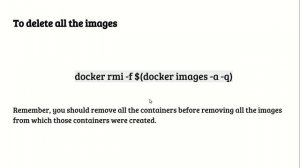 Deleting/Removing all Docker Containers & Images