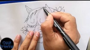 How to draw a hannya mask-drawing hannya tattoo