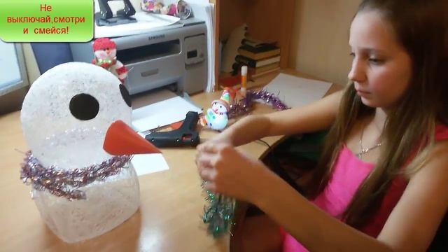 Поделка СНЕГОВИК!!! смотреть онлайн