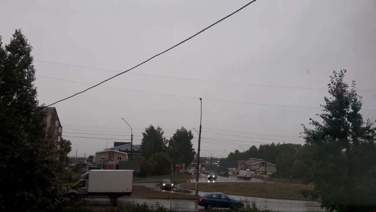 Гроза в Сыктывкаре 17.07.2024г.