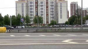 Поездка на автобусе 390 от метро Полежаевская до Пляжа № 3 серебряного бора