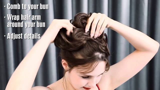 Шиньон на гребне «Дуэт» смотреть онлайн