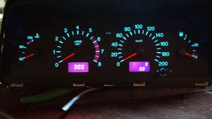 RGB пересвет приборной панели VDO ВАЗ 2115 2 экрана