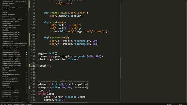 Pygame day 3, how to make an ai for the enemy смотреть онлайн