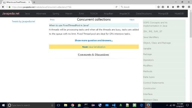 When to use FixedThreadPool in Java?
| javapedia.net смотреть онлайн