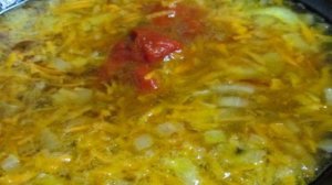 Суп на рыбном бульоне с овощами и булгуром