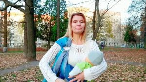 "Колыбелька" в слинге с кольцами