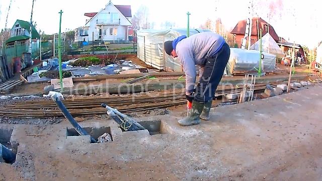 Крепёж арматуры фундамента смотреть онлайн