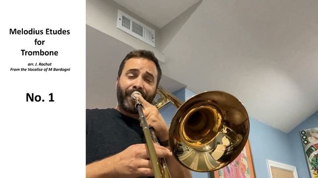 Melodius Etudes for Trombone (Rochut) #1 смотреть онлайн