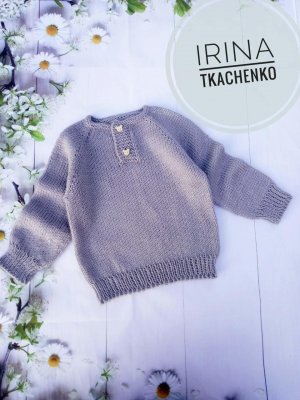 Детский джемпер с застежкой поло на возраст 1-1,5года.Экспресс Мастер класс..mp4