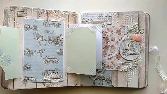 Наша история любви. Фотоальбом ручной работы. Скрапбукинг. смотреть онлайн