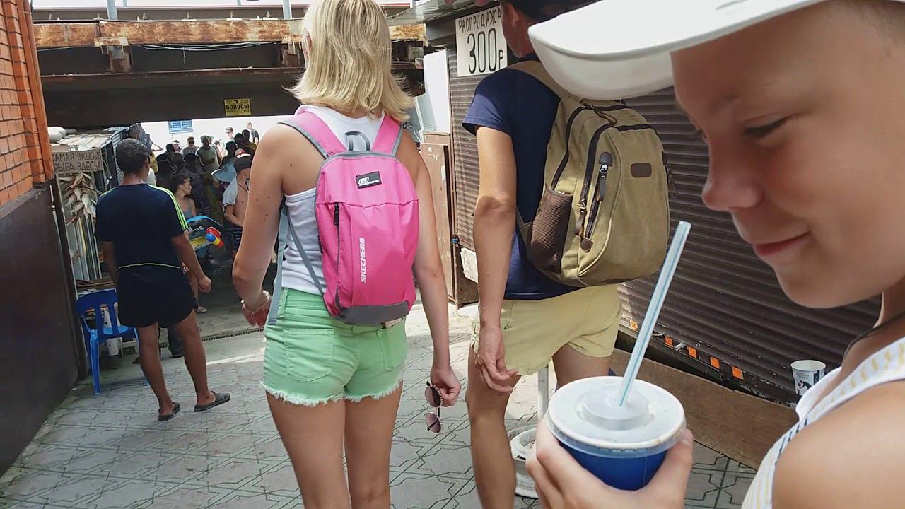 Что по чём в п.Лазаревском Сочи , дорога к морю смотреть онлайн