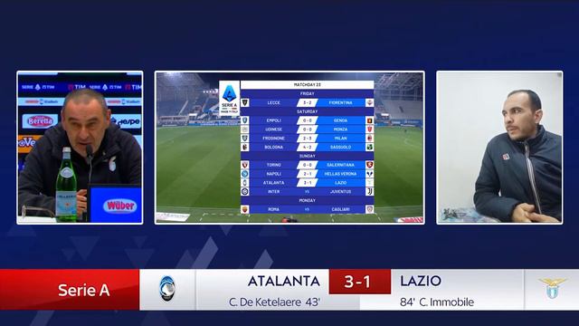 Sarri parla nella conferenza stampa post Atalanta-Lazio 04/02/2024