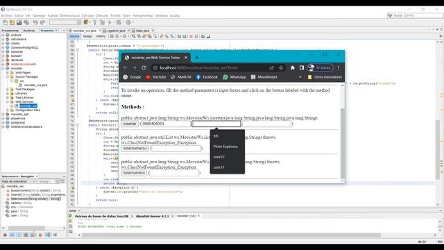 Conexión Web Service - Java - PostgreSQL