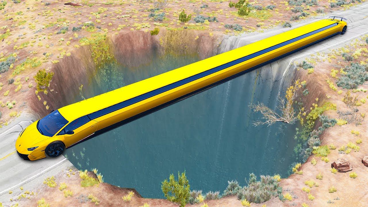 ПРОЕХАЛ ГЛУБОКУЮ ЯМУ С ВОДОЙ на САМОЙ ДЛИННОЙ ЛАМБОРГИНИ ЛИМУЗИН в ГТА 5 МОДЫ - ЭКСПЕРИМЕНТЫ в GTA 5 смотреть онлайн