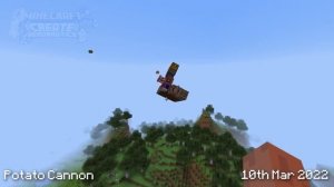 Potato Cannon in Minecraft - Create Aeronautics Devlog