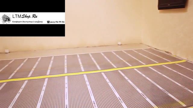 Монтаж пленочного теплого пола под ламинат своими руками