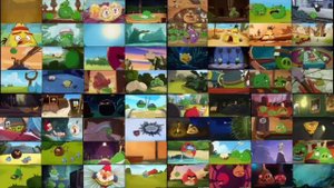 Angry birds toons. 64 серии сразу. Задом наперёд. Angry birds toons. 64 series at once.