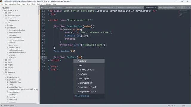 Complete JavaScript Exception | Error Handling in a Single Video. Best Video for JavaScript Beginne