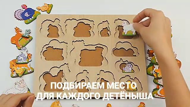 НАБОР из 3-х  досок: Доска вкладыш Где чей домик? Кто что ест? Чей малыш? смотреть онлайн