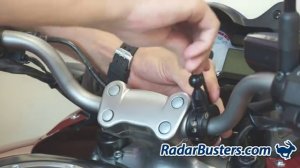 Motorcycle Handlebar Radar Detector Mount Review
