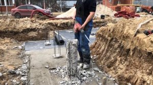 Как разбить сваю легко и быстро.