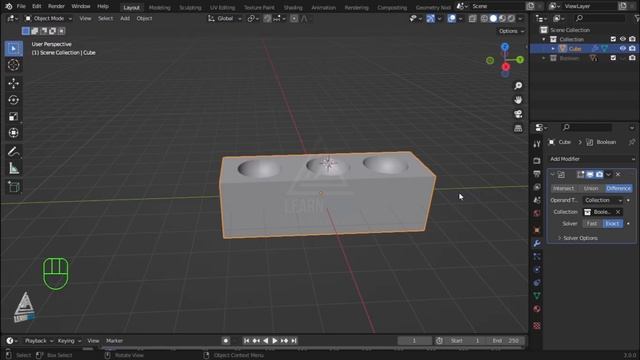 How To Use Boolean in Blender | Boolean Modifier and Bool Tool Tutorial For Beginners | Class 54 смотреть онлайн