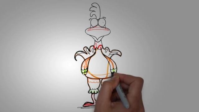 Рисуем петухов карандашом. Как нарисовать петуха