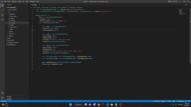 [NEW] -  Discord Modal Guide | Discord.js v14 (Discord Bot)