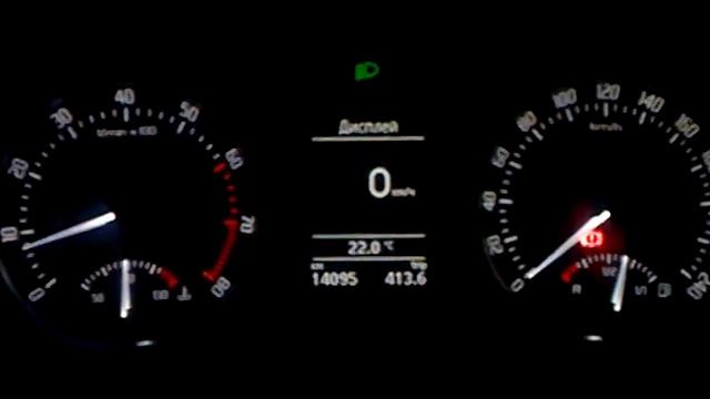 Тест стрелок и датчик уровня омывайки Skoda Octavia A5 FL смотреть онлайн