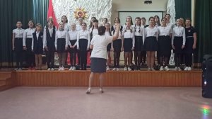 Хор "Школьный корабль" СОШ 12, рук. Сафронова Е. А., Г. Струве "Моя Россия"